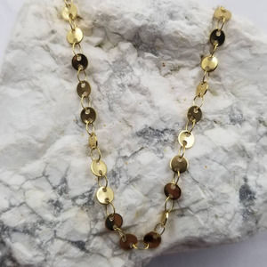 Gold Confetti Link Choker Necklace